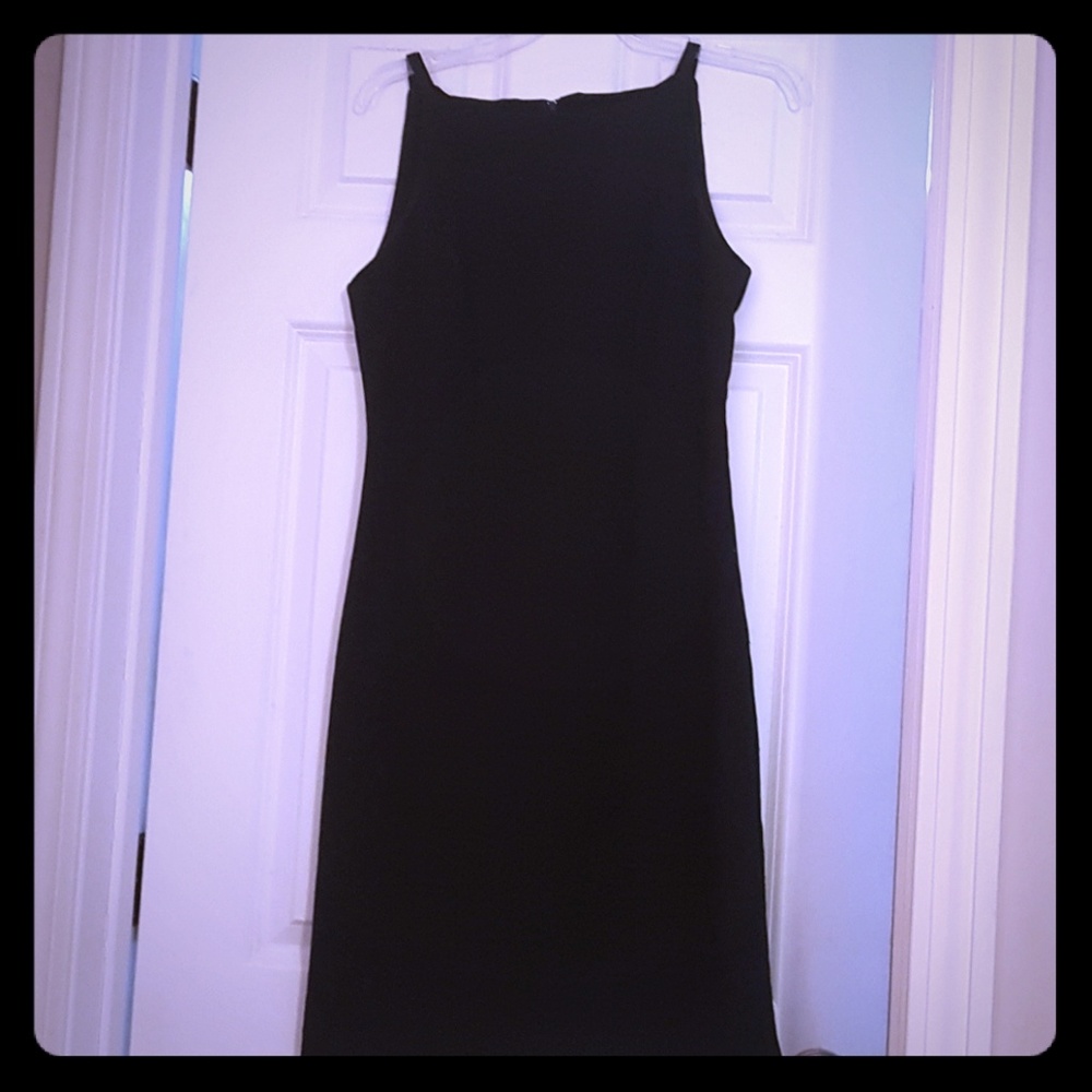 Classic black dress.